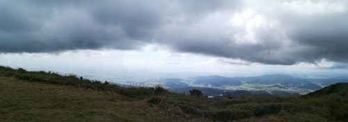 天山山頂からの眺め