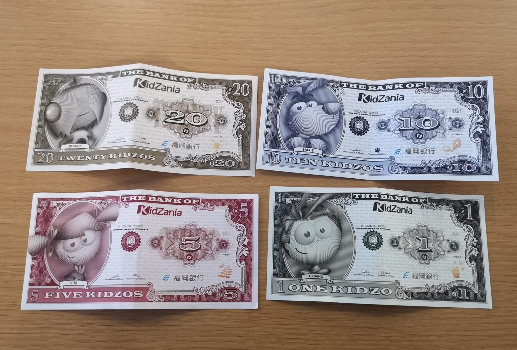 キッザニア福岡の通貨